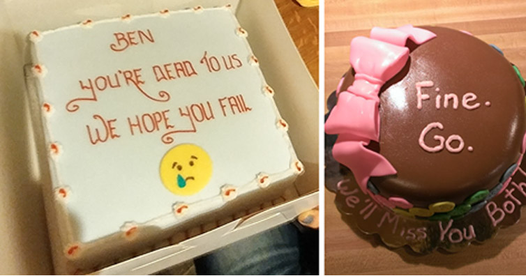 15 Hilarious Farewell Cakes That Would Turn Sad Goodbyes…