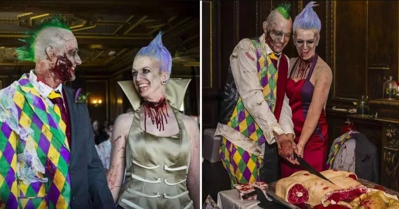 This Zombie Themed Wedding Gives A New Meaning To…